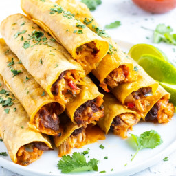 Easy Baked Chicken Taquitos Recipe