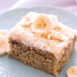 Easy Banana Sheet Cake with Cream Cheese Frosting