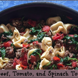 Easy Beef, Tomato, and Spinach Tortellini