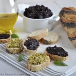 Easy Black Olive Tapenade (with a Green Olive version too!)