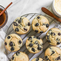 Easy Blender Blueberry Pancake Muffins (Paleo, Grain-Free)