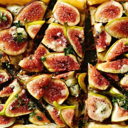 Easy blue cheese and fig tart
