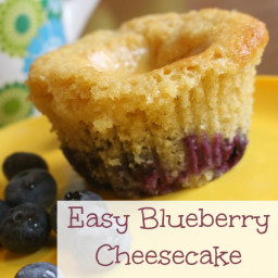 Easy Blueberry Cheesecake Muffins