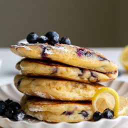 Easy Blueberry Lemon Ricotta Pancakes