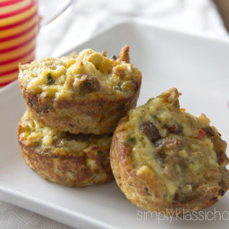 Easy Breakfast Egg and Sausage "Muffins"