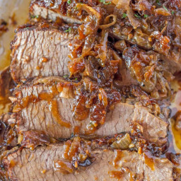 Easy Brisket with Caramelized Onions