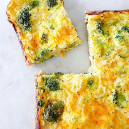 Easy Broccoli and Cheese Egg Bake