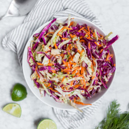 Easy Cabbage Dill Coleslaw