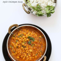 Easy Chana Dal Recipe. Split Chickpea Soup