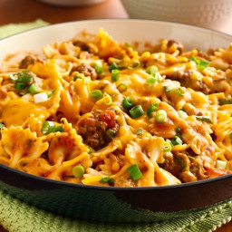 Easy Cheesy Beef and Bow-Ties