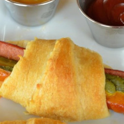 Easy Cheesy Hot Dog Crescent Rolls Recipe