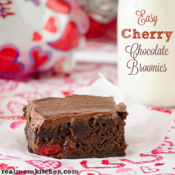 Easy Cherry Chocolate Brownies