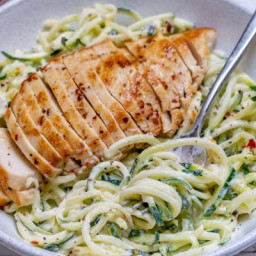 Easy Chicken Alfredo with Zoodles