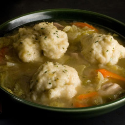 Easy Chicken and Chive-Dumpling Soup