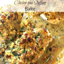 Easy Chicken and Stuffing Bake