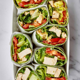 Easy Chicken Caesar Salad Wraps