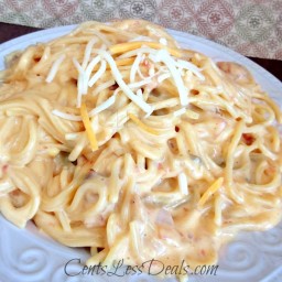 Easy Chicken Spaghetti - on the stove top or CrockPot!