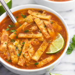 Easy Chicken Tortilla Soup with Rice