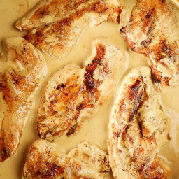 Easy Chicken with Cream Cheese Pan Sauce