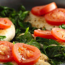 Easy Chicken with Tomatoes and Spinach