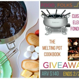 Easy Chocolate Fondue Recipe and a Fondue Set Giveaway! #FoodIsLove