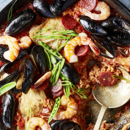 Easy Chorizo, Chicken, and Shellfish Paella