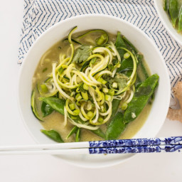 Easy Coconut Green Curry with Zucchini Noodles