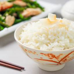 Easy Coconut Rice Made in a Rice Cooker