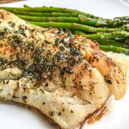 Easy Cod with Garlic Herb Butter