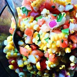 Easy Corn Pico de Gallo Salad
