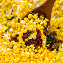 Easy Creamed Corn with Bacon