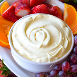 Easy Creamy Vanilla Pudding Fruit Dip