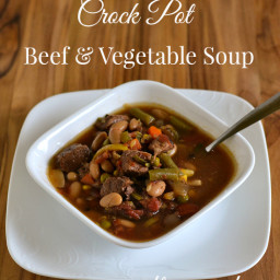 Easy Crock Pot Beef and Vegetable Soup