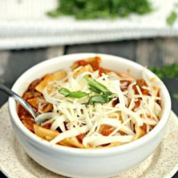 Easy Crock pot Lasagna Soup Recipe