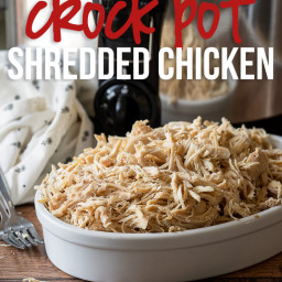 Easy CrockPot Shredded Chicken