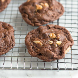 Easy Double Chocolate Walnut Cookies Recipe