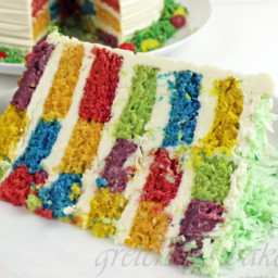 Easy Easter Checkerboard Cake