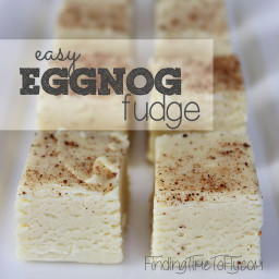 Easy Eggnog Fudge