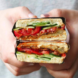 Easy Eggplant Sandwich (Vegetarian/Vegan)