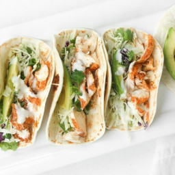 Easy Fish Tacos with Lime Crema