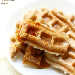 Easy Freezable Applesauce Waffles (Dippable!)