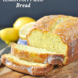 Easy Glazed Lemon Poppy Seed Bread