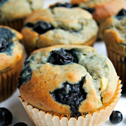 Easy Gluten-Free Blueberry Banana Muffins {Dairy and No Refined Sugar Optio