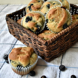 Easy Gluten Free Blueberry Muffins