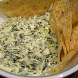 Easy Goat Cheese and Spinach Dip