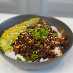 Easy Ground Beef Rice Bowl
