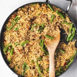 Easy Ground Turkey and Rice Skillet