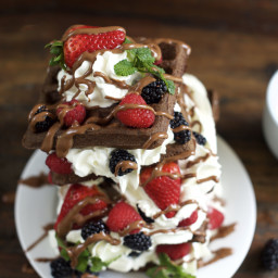 Easy Guilt-Free Chocolate Waffles
