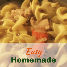 Easy homemade chicken noodle soup