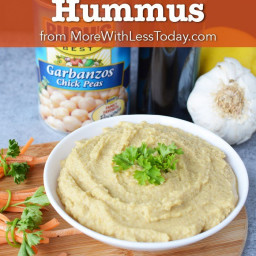 Easy Homemade Hummus from Garbanzo Beans